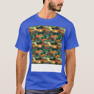 Sunset Seamless Pattern Sun Sky Light Sunlight Sun T-Shirt