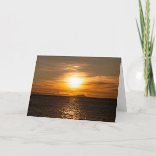 Sunset Seascape photo Card