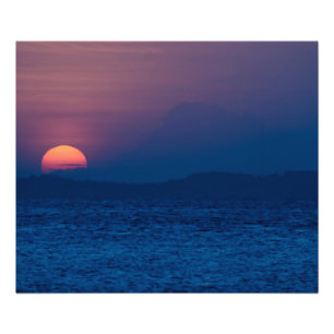 Sunset seen photo print