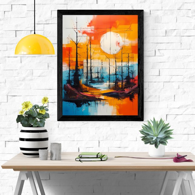Sunset Serenity - Abstract Landscape Poster (Creator Uploaded)