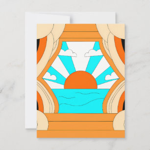 Sunset Serenity Canvas - Stunning Art Print Card