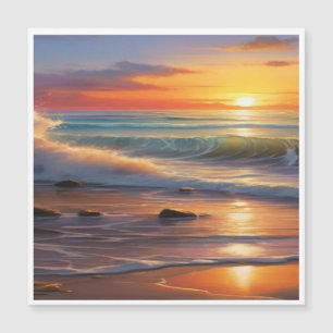 Sunset Serenity: Waves of Tranquillity