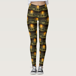 Sunset shadow 3 Wise Men Christmas leggings