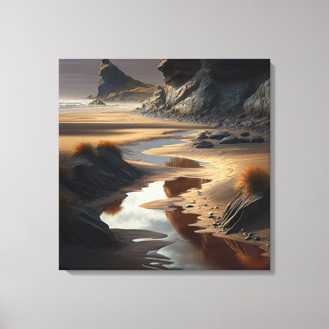 Sunset Shore Canvas Print (Front)