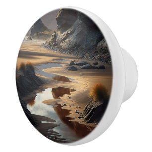 Sunset Shore Ceramic Knob