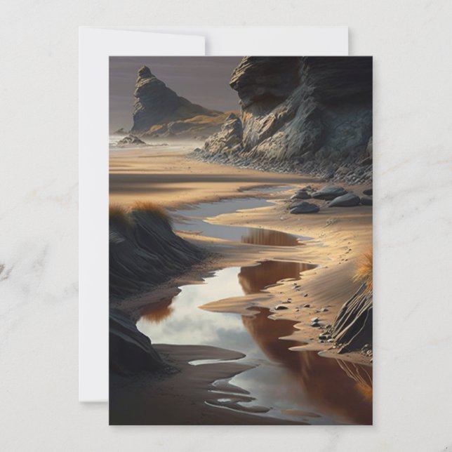 Sunset Shore Holiday Card (Front)