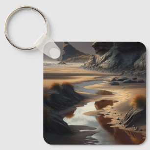 Sunset Shore Keychain
