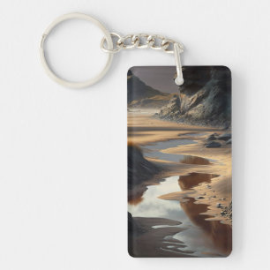 Sunset Shore Keychain