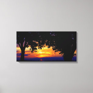 Sunset Silhouette Canvas Print
