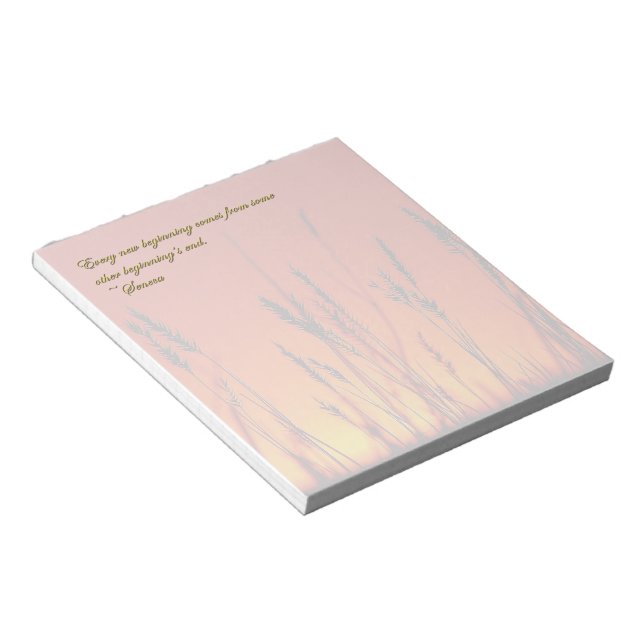 Sunset Silhouette Inspirational Notepad (Angled)