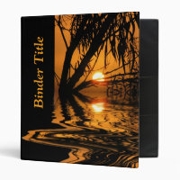 Sunset Silhouette Nature Classeur