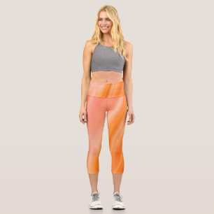 Sunset Silk  Capri Leggings