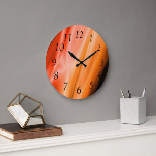 Sunset Silk Large Clock