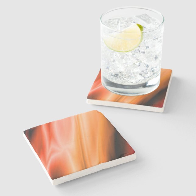 Sunset Silk Stone Coaster (Side)