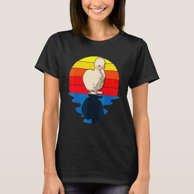 Sunset Silkie Chicken T-Shirt (Front)