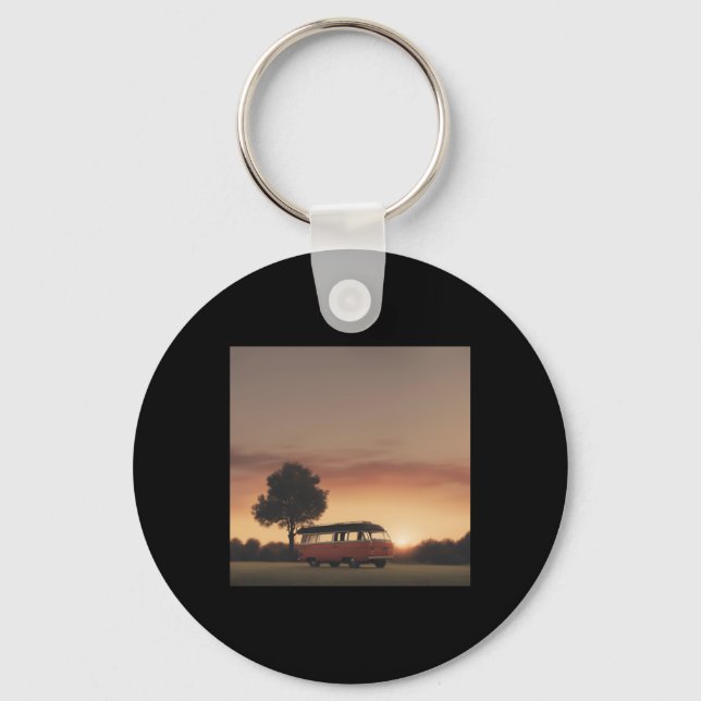 Sunset Simplicity Day. 2  Keychain (Front)