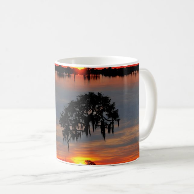 Sunset Sip: A Tea Lover's Paradise Coffee Mug (Front Right)