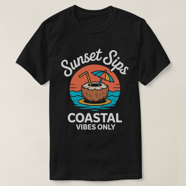 Sunset Sips Summer Tee (Design Front)
