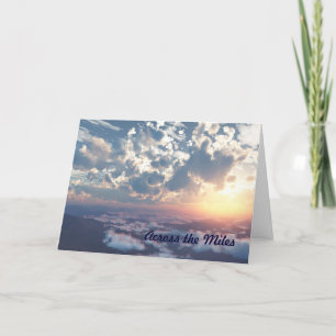 Sunset Sky Across the Miles Birthday Card