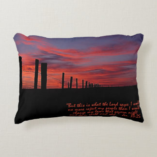 Sunset Sky Inspirational Accent Pillow