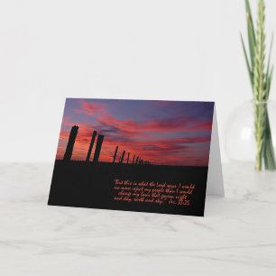 Sunset Sky Inspirational Card