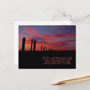 Sunset Sky Inspirational Postcard
