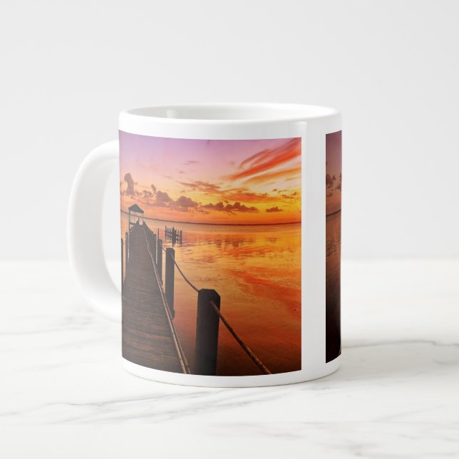Sunset Sky Large Coffee Mug (Front Left)