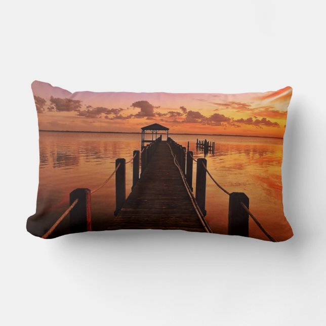 Sunset Sky Lumbar Pillow (Front)