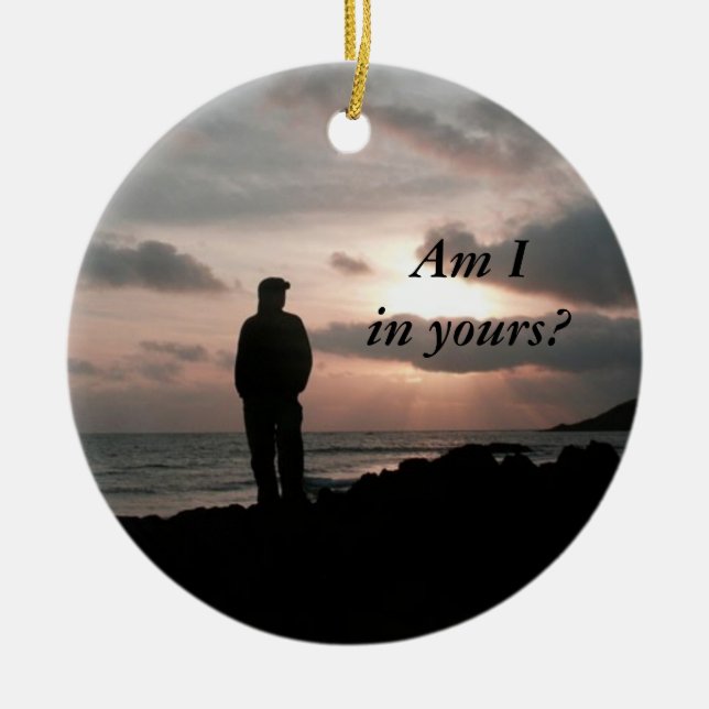 Sunset Sky Ornament (Front)