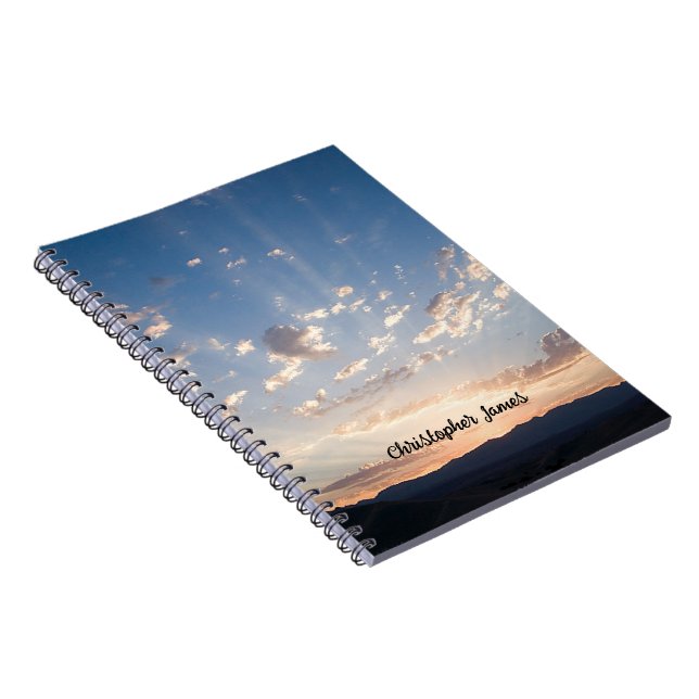 Sunset Sky Personalized Notebook (Right Side)