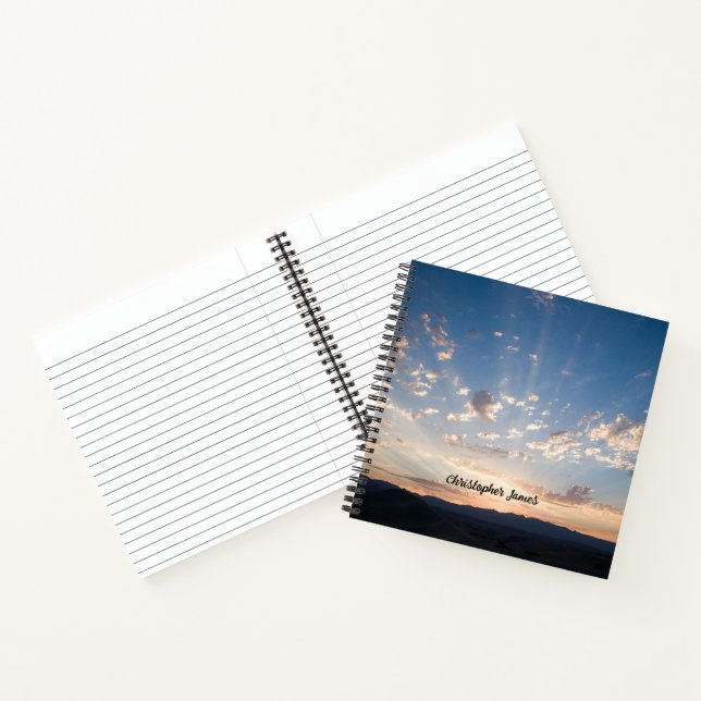 Sunset Sky Personalized Notebook (Inside)