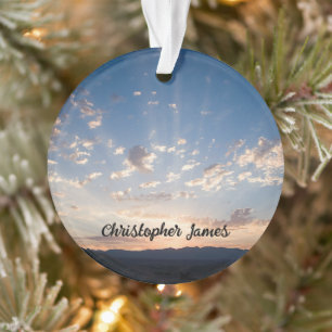 Sunset Sky Personalized Ornament