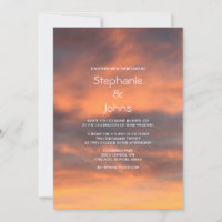 Sunset Sky  Scenic Cloudy Orange Colourful Wedding