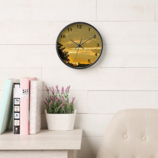 Sunset Sky Wall Horloge - La beauté intemporelle d