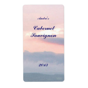 Sunset Sky Wine Étiquette