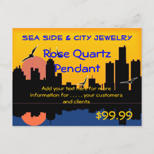 Sunset Skyline Display Postcard