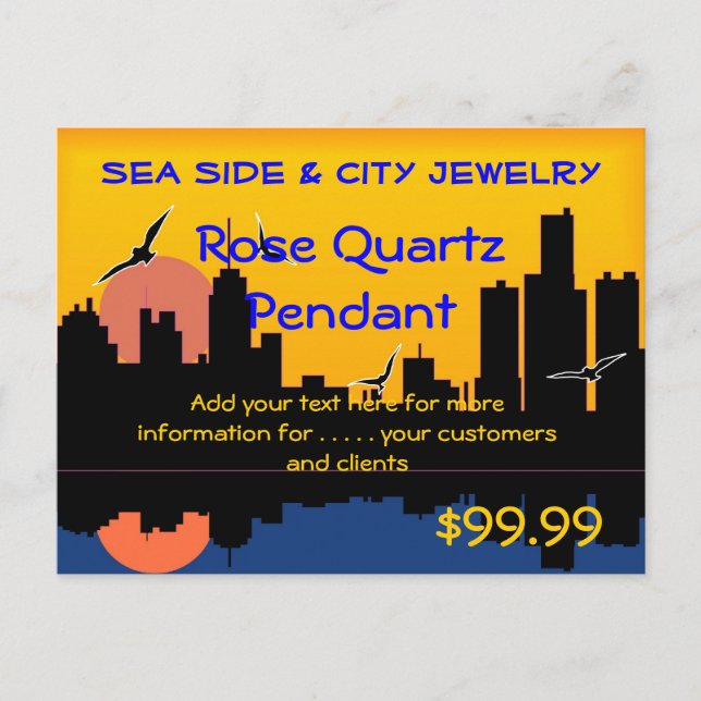 Sunset Skyline Display Postcard (Front)