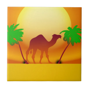 Sunset Small (4.25" x 4.25") Ceramic Photo Tile