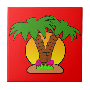 Sunset Small (4.25" x 4.25") Ceramic Photo Tile