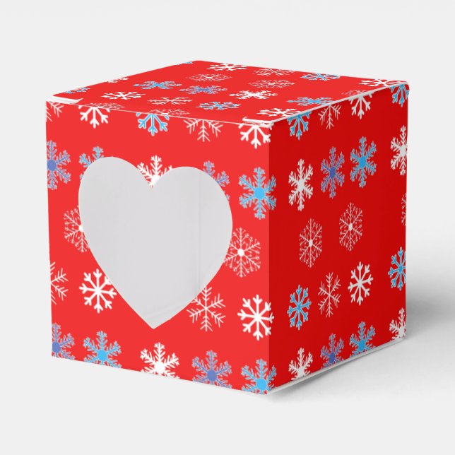 Sunset Snowflake Favor Box (Front Side)