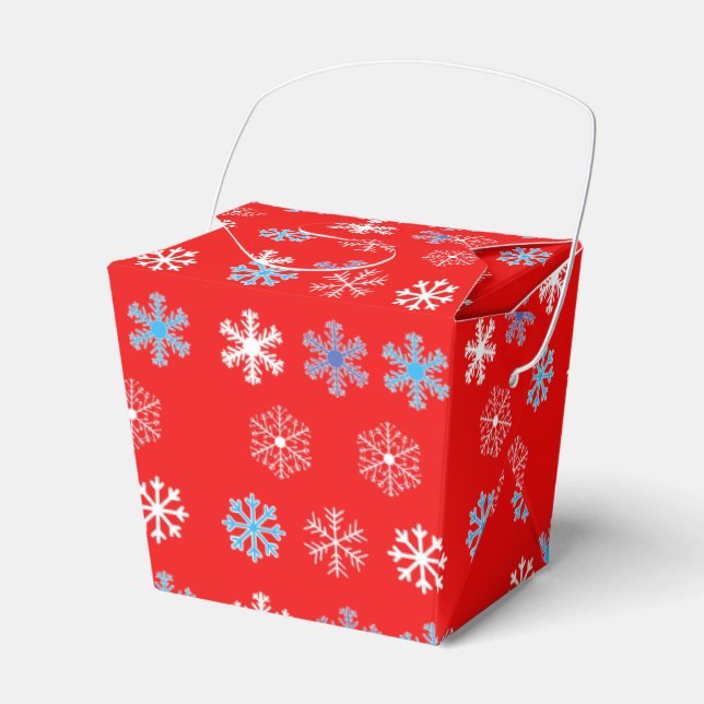 Sunset Snowflake Favor Box (Front Side)
