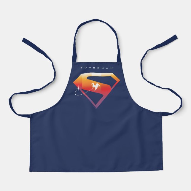 Sunset Soar Superman Shield Apron (Front)