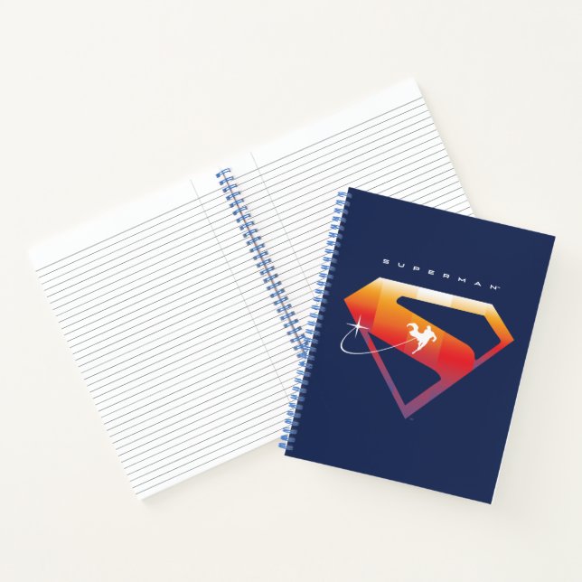 Sunset Soar Superman Shield Notebook (Inside)