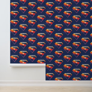 Sunset Soar Superman Shield Wallpaper