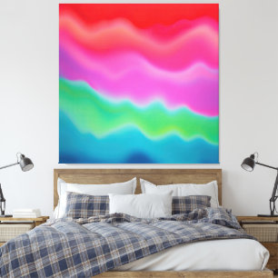 "Sunset Sorbet" Colourful Abstract Art   Canvas Print