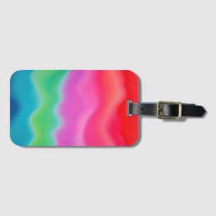 "Sunset Sorbet" Colourful Abstract Art   Luggage Tag