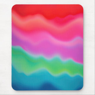 "Sunset Sorbet" Colourful Abstract Art Mouse Pad