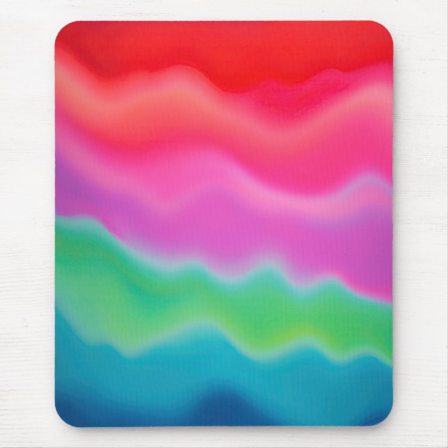 "Sunset Sorbet" Colourful Abstract Art   Mouse Pad (Front)