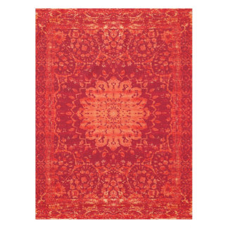 Sunset Souk: Orange Marrakesh Moroccan Pattern Tablecloth
