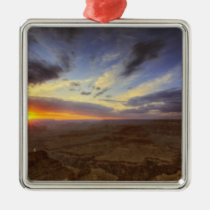 Sunset, south rim of the Grand Canyon, Grand Metal Ornament